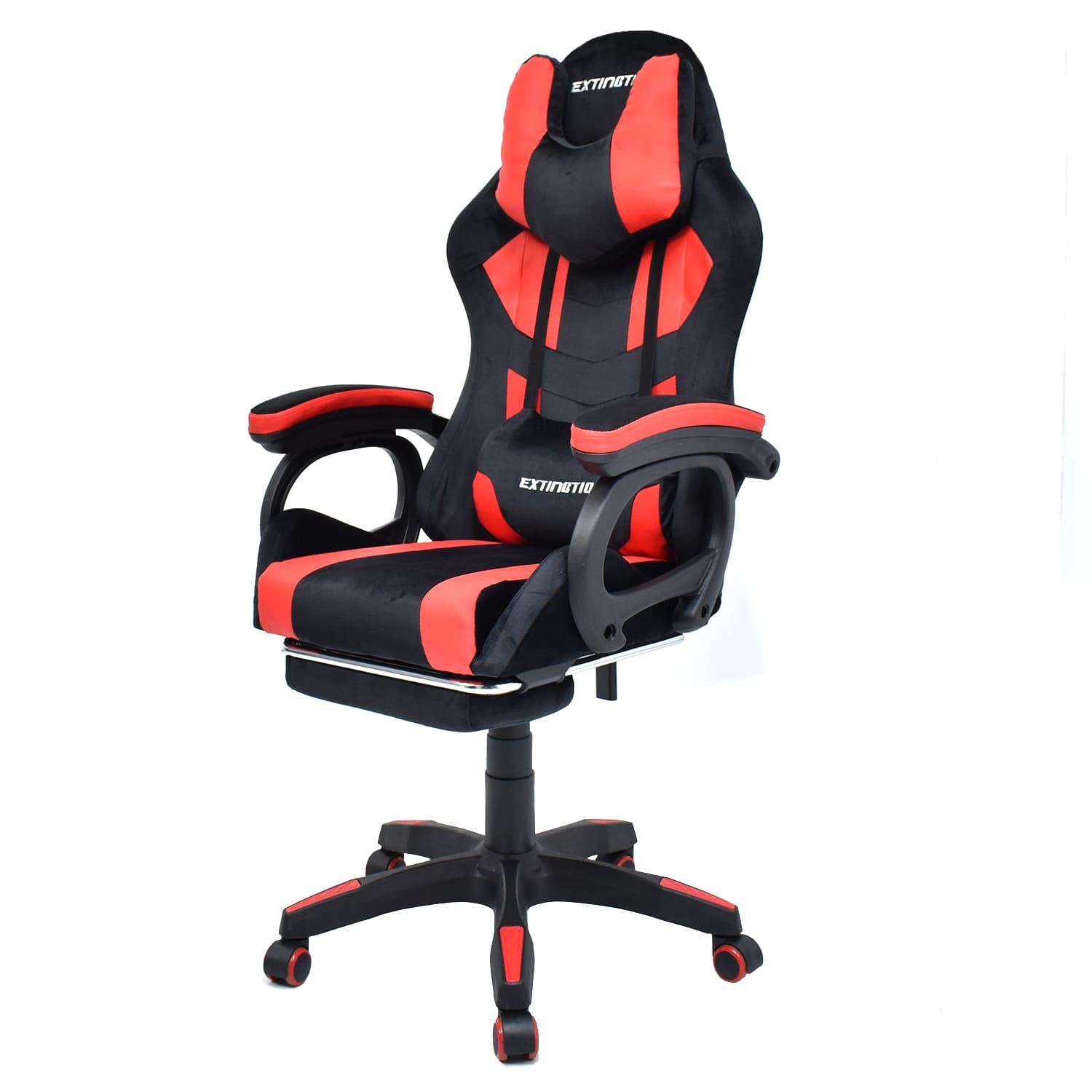 Silla Gamer Extingtion Sapp Gamuza-Cuerina Color  Rojo
