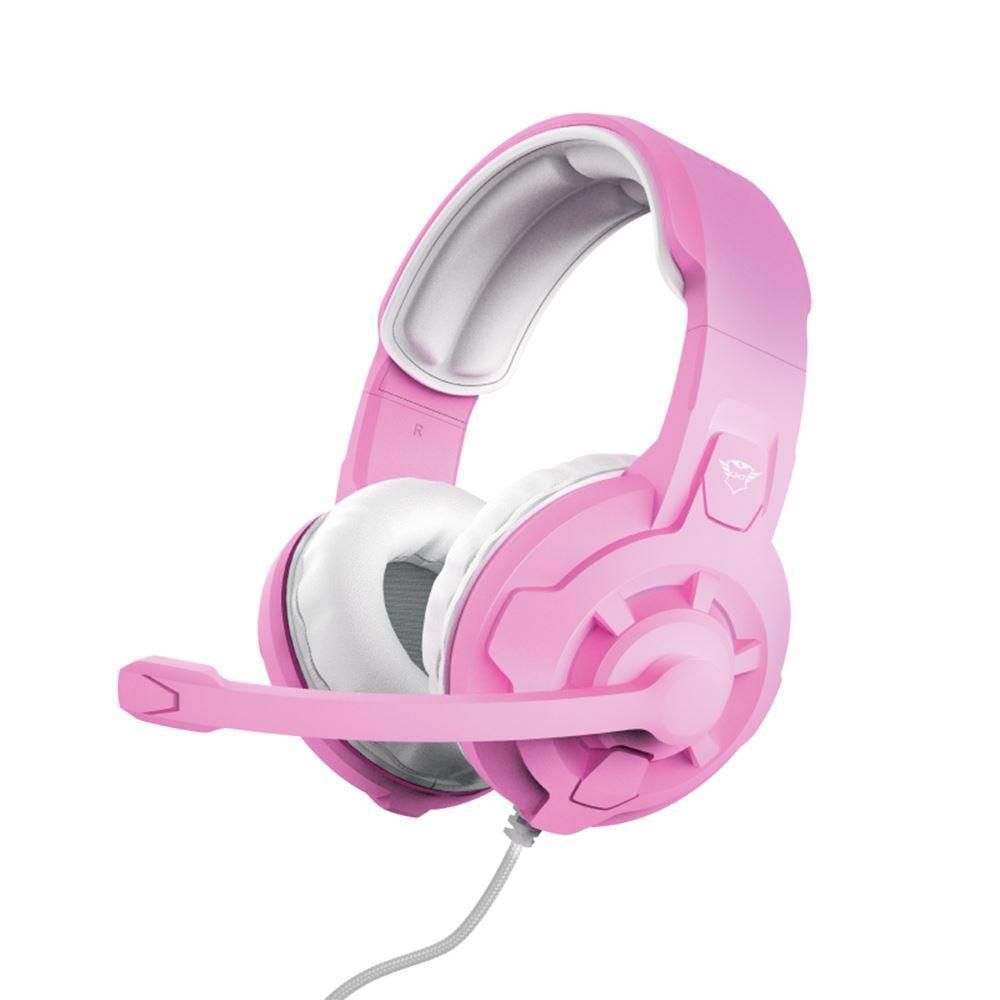 TRUST AUDIFONOS GAMER RADIUS GXT411P PINK