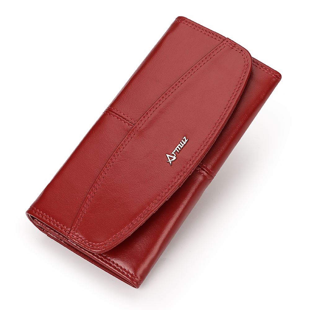 Billetera De Cuero Vacuno Para Dama Ejecutiva BP923 Con RFID