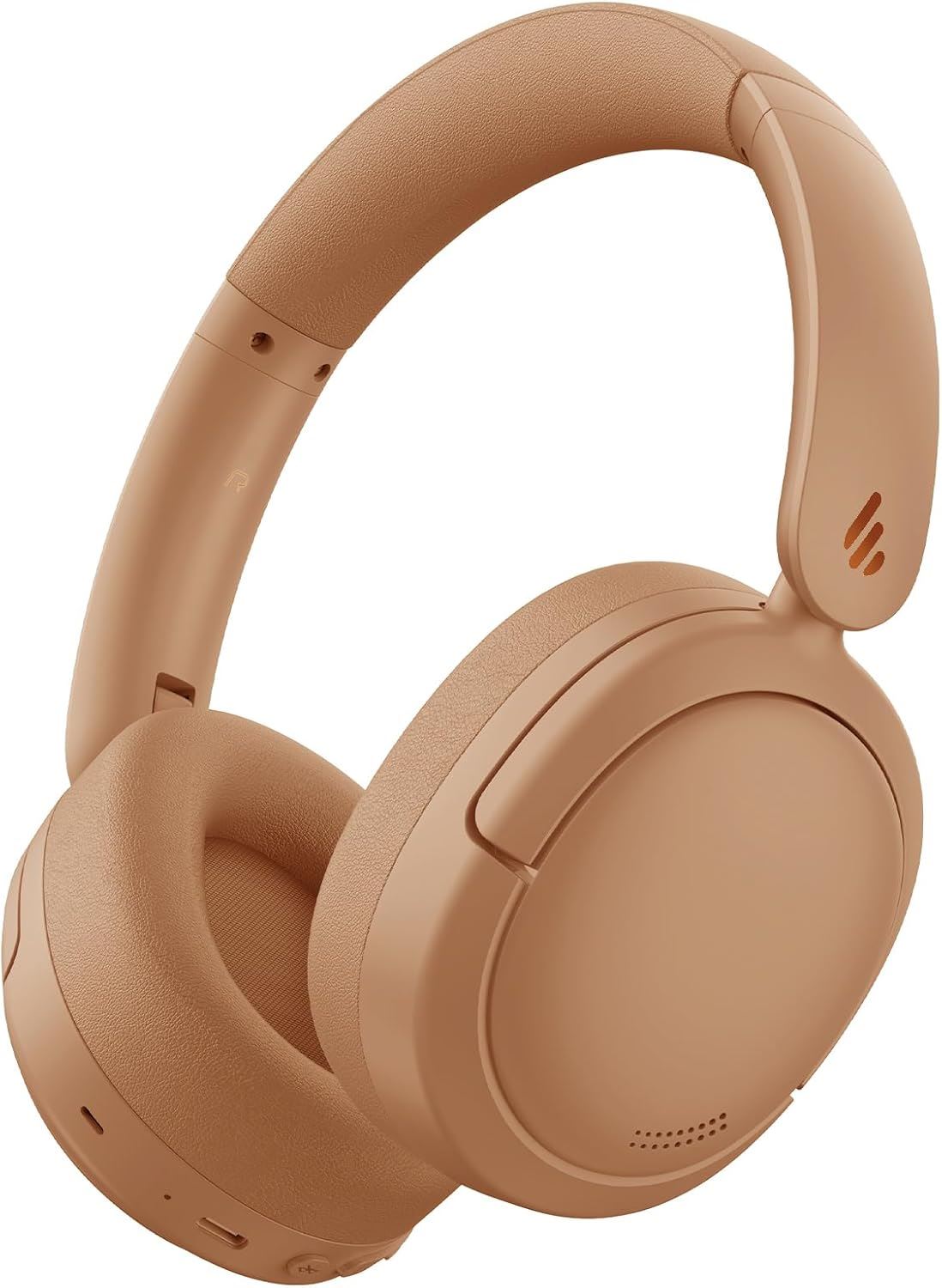 Edifier V80 Auriculares Bluetooth Over Ear con Cancelación Activa de Ruido, Hi-Res Audio y 45 Horas de Batería - Marron