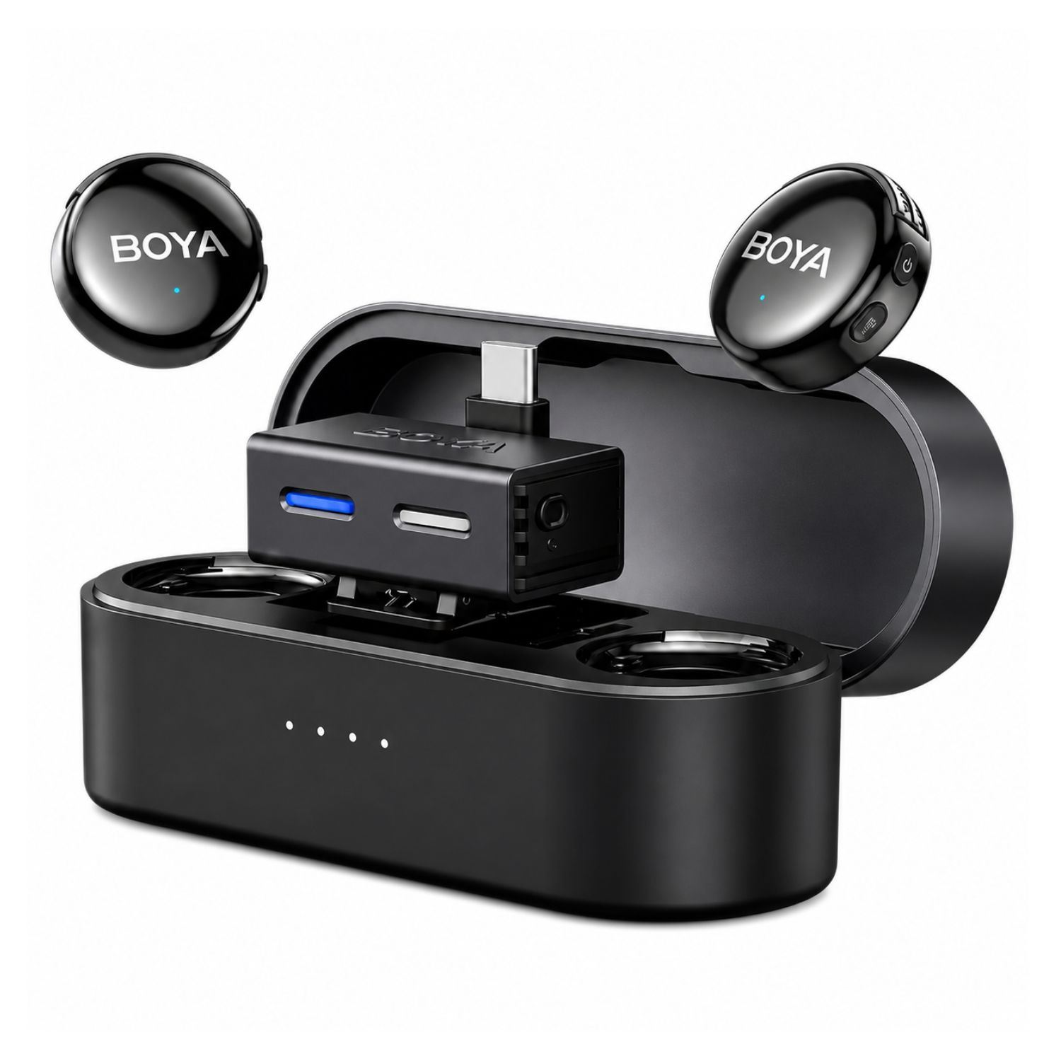 Micrófono Inalámbrico Profesional USB C Para Celular Android Con Cancelación De Ruido IA Y Alcance De 300 Metros