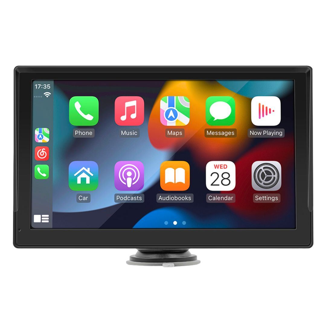 Pantalla CarPlay Android Auto 9” Táctil con Bluetooth WiFi MirrorLink y Cámara Retroceso para Auto