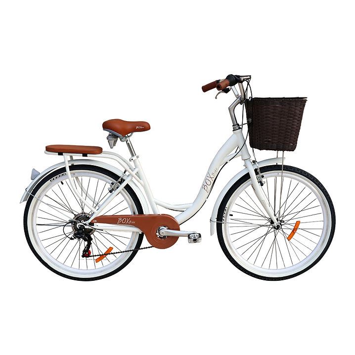 Bicicleta Box Vintage Aros 26 con Shimano - Blanco