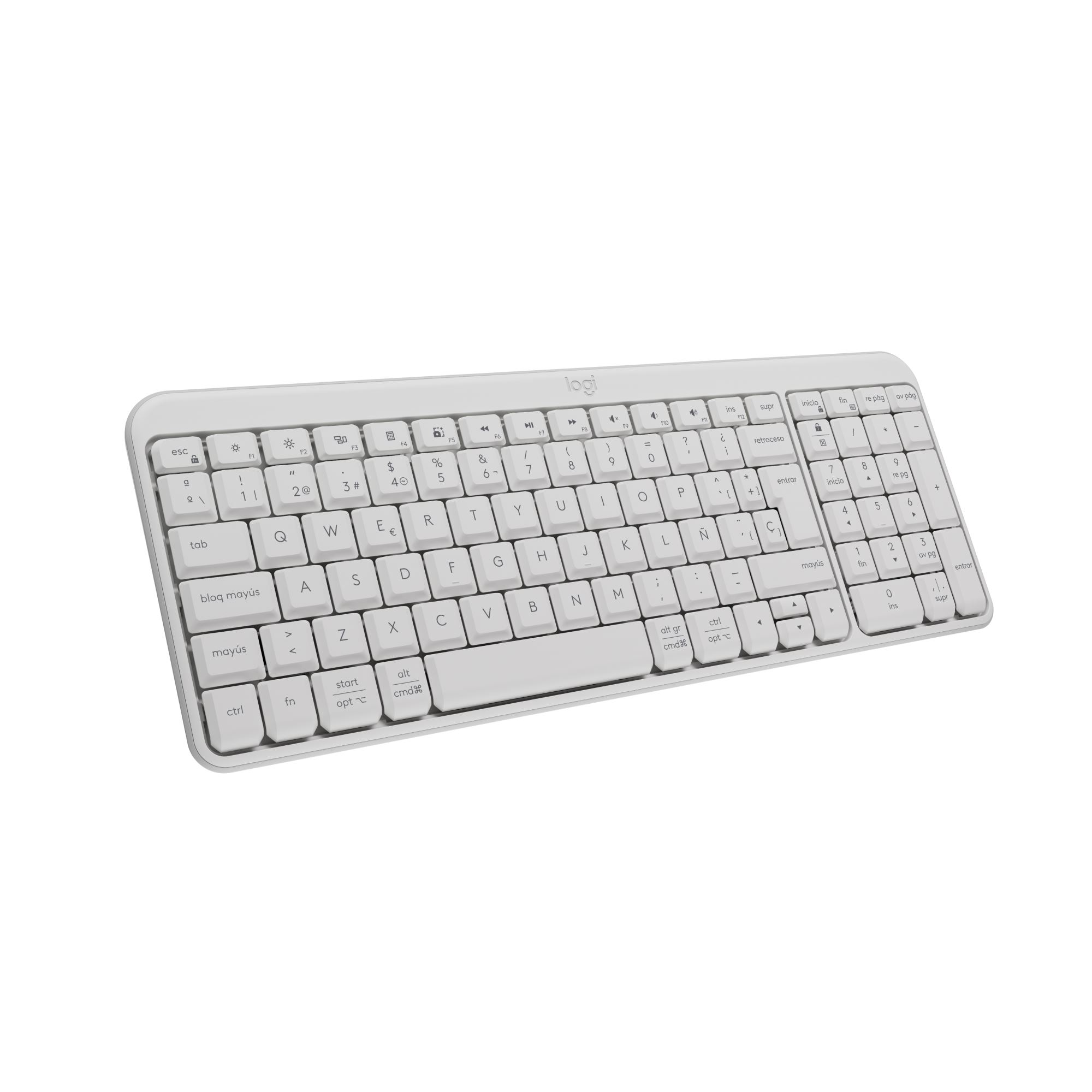 Teclado Inalámbrico Logitech K250 Bluetooth Blanco