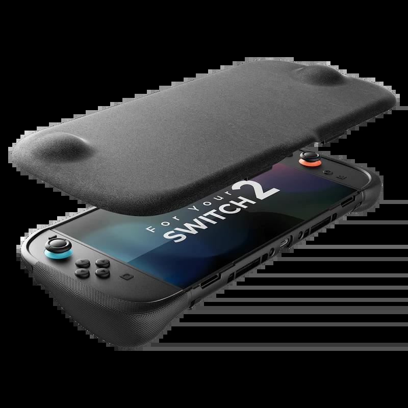 JSAUX Split EveryDay Case para Switch 2 – Funda Slim Magnética con Grip Ergonómico, Protección de Joystick y Compatible con Dock