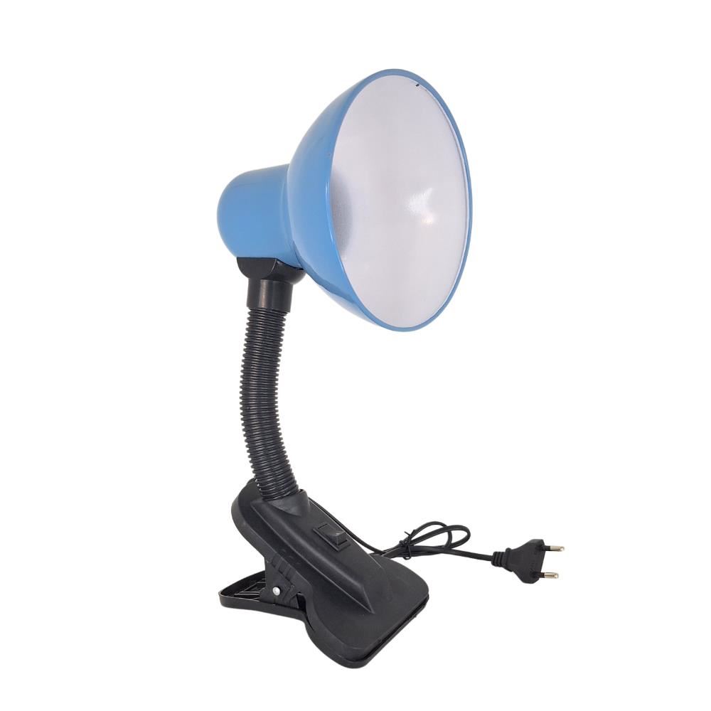 Lampara de Escritorio Flexible con Clip  Celeste