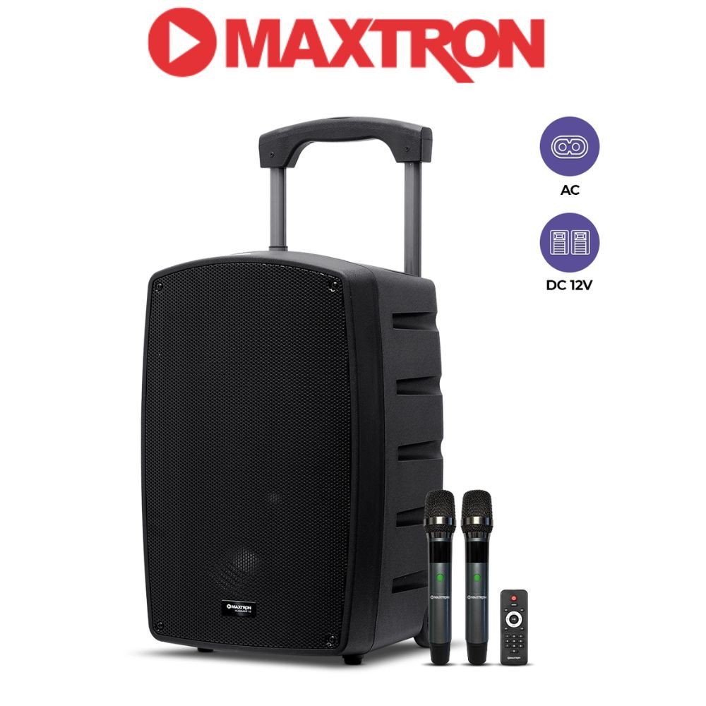 Parlante Maxtron Hummer MX 1512 Boufer 12 Pulg USB BT TWS con Ruedas