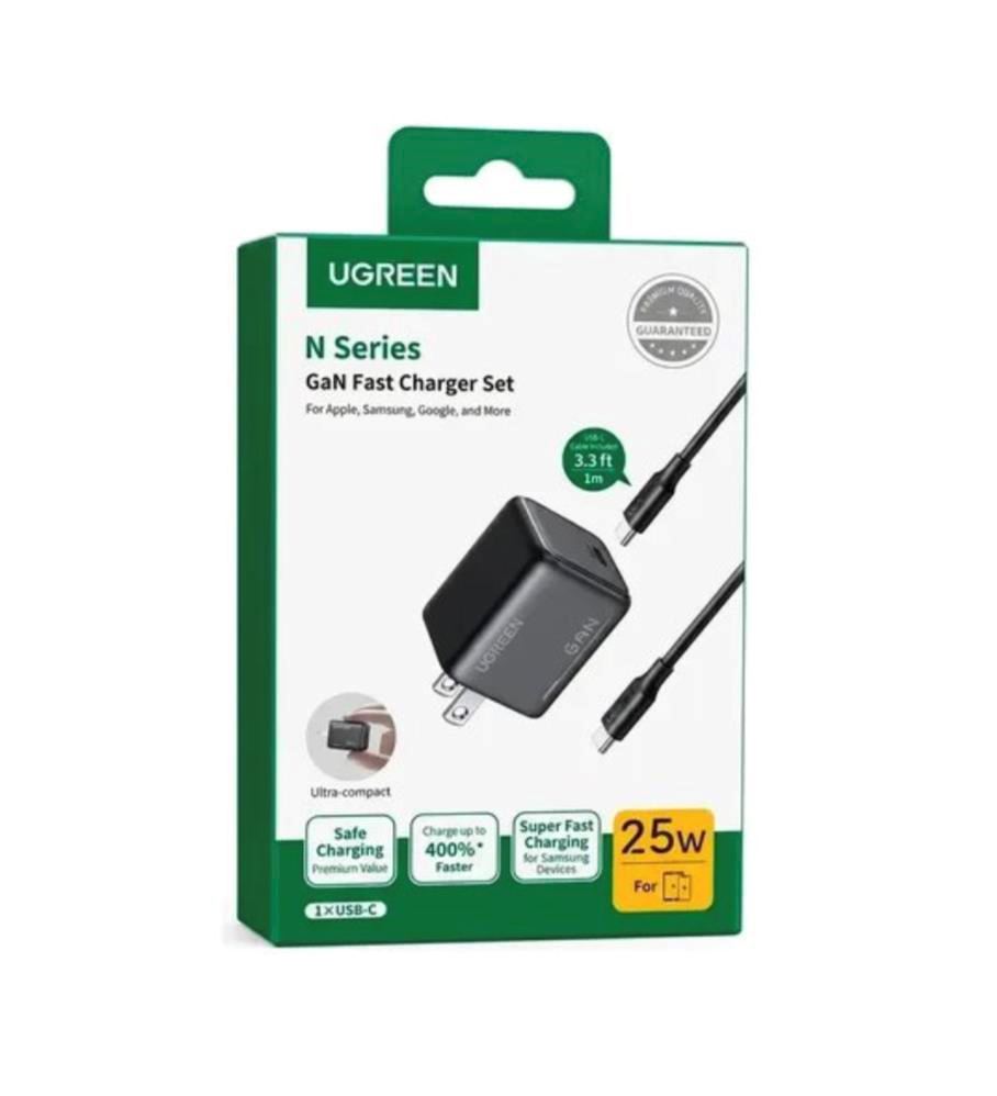 Cargador Completo Original Ugreen 25W (Cable + Adaptador)