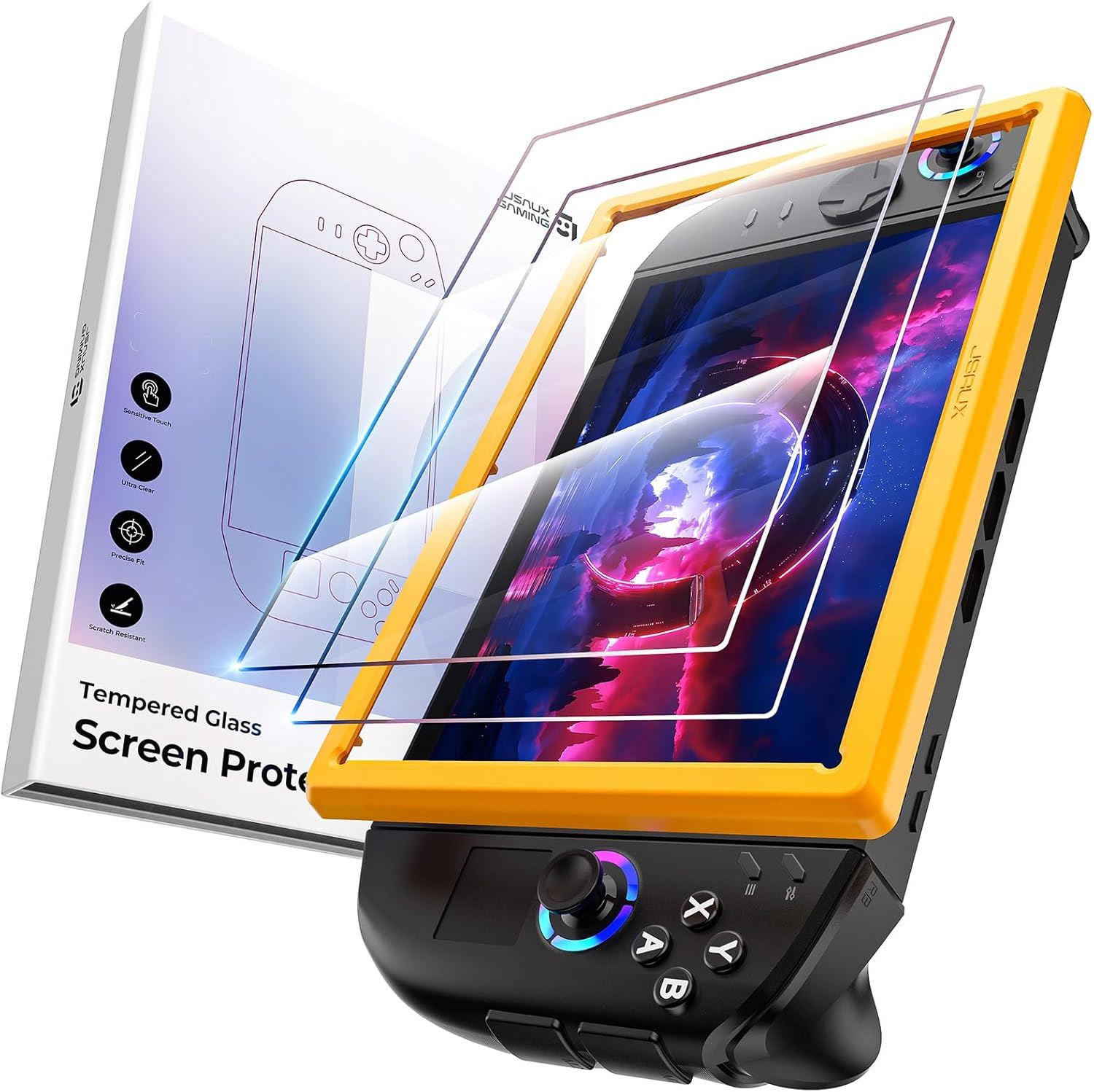 JSAUX Protector de Pantalla para Legion Go Gen 2 8.8” (2-Pack) Vidrio Templado 9H HD con Marco de Instalación