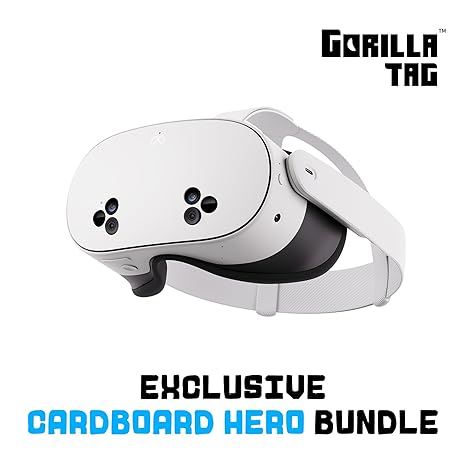 Meta Quest 3S 128 GB  Gorilla Tag Cardboard Hero Bundle