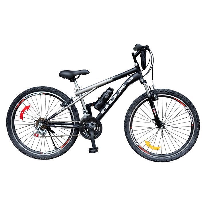 Bicicleta Box MTB Con Susp. Aro 26  - Negra