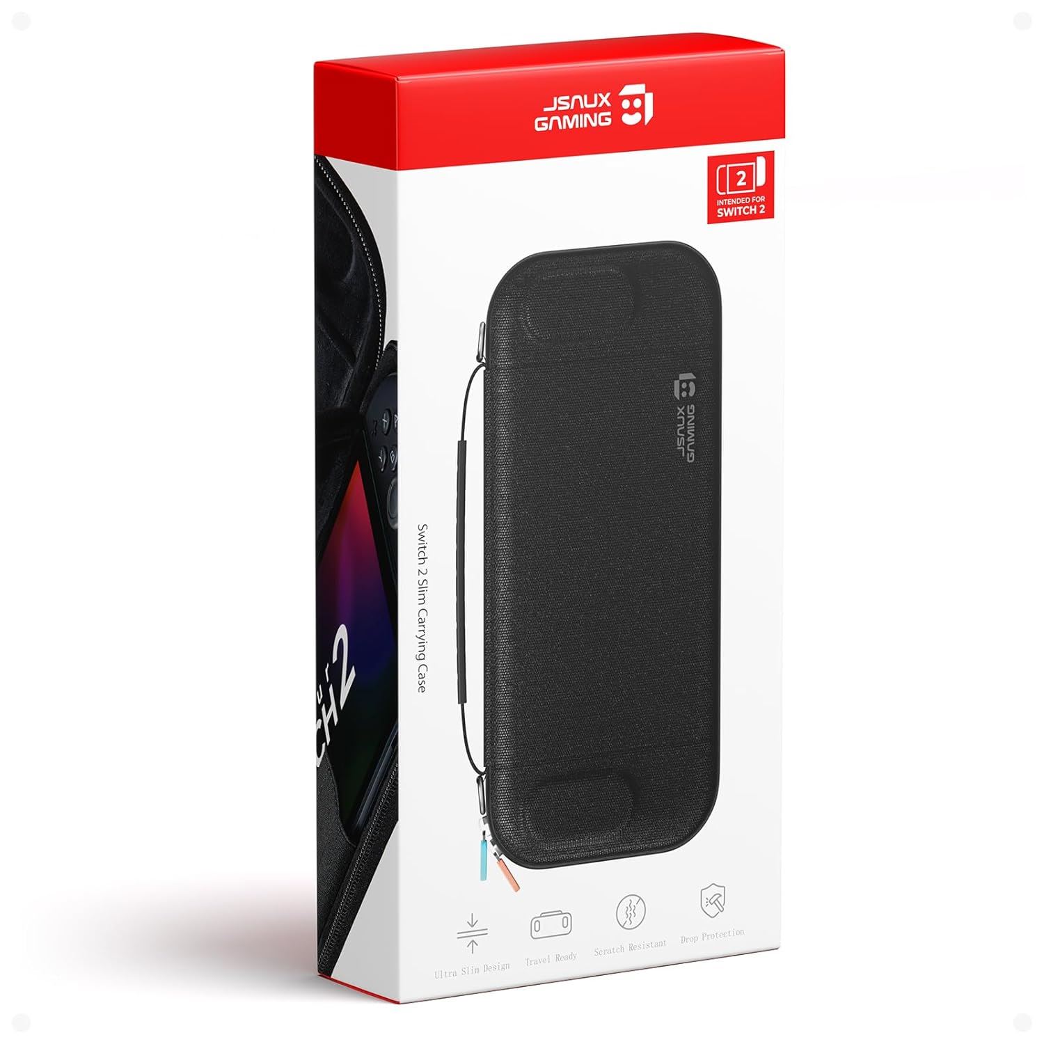 JSAUX Funda Slim para Nintendo Switch 2 con 12 Ranuras de Juegos