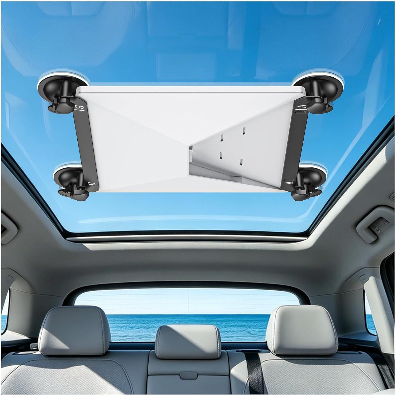 Base de Ventosa para Starlink Mini con Montaje para Techo Corredizo, Ventanas y Parabrisas