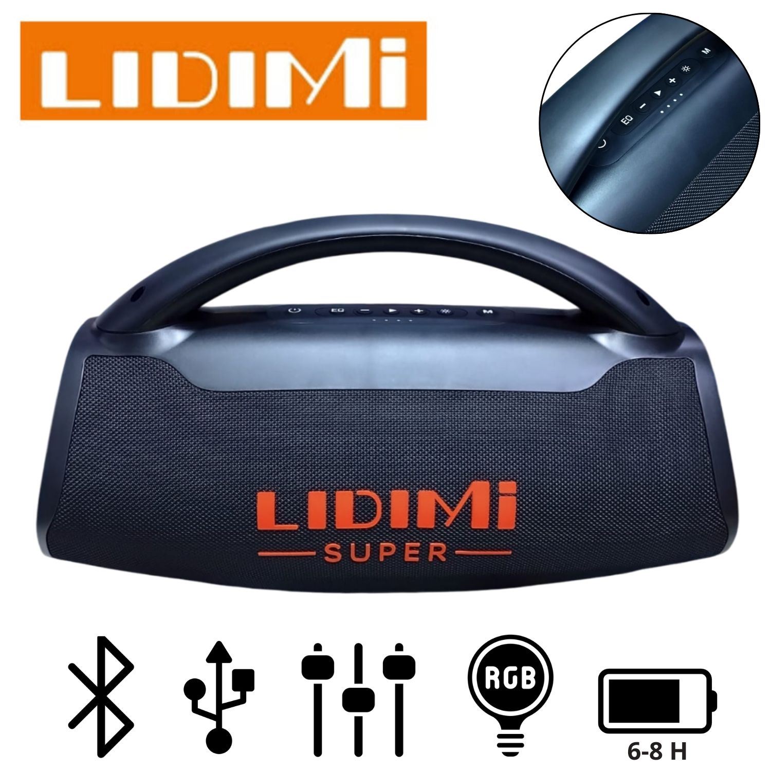 Parlante Portátil Lidimi LD S689 USB TF AUX 150W