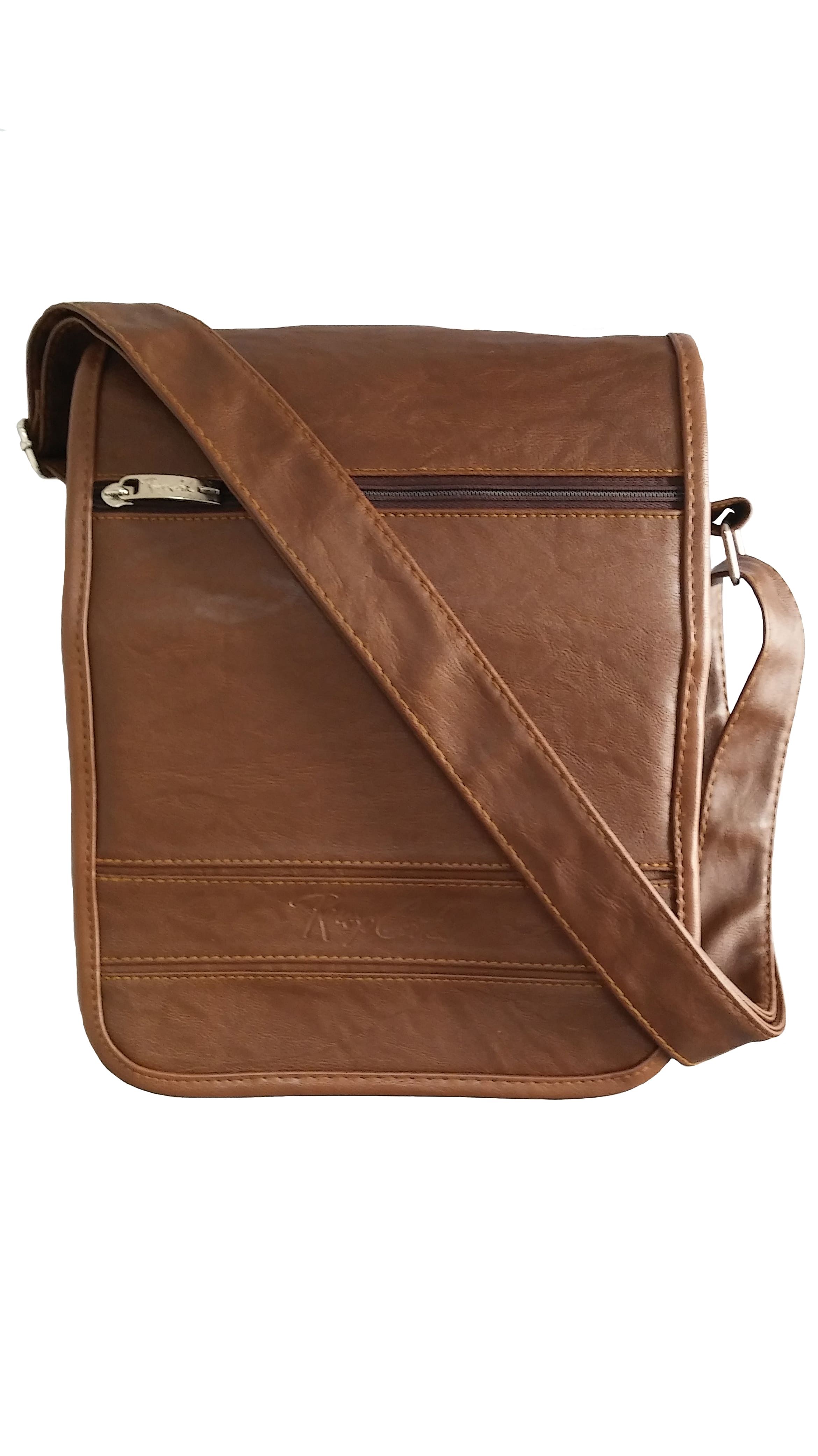 Morral A5 Camel Portalaptop 9pulg 22x18x5 Cuero Liso SKU: 019