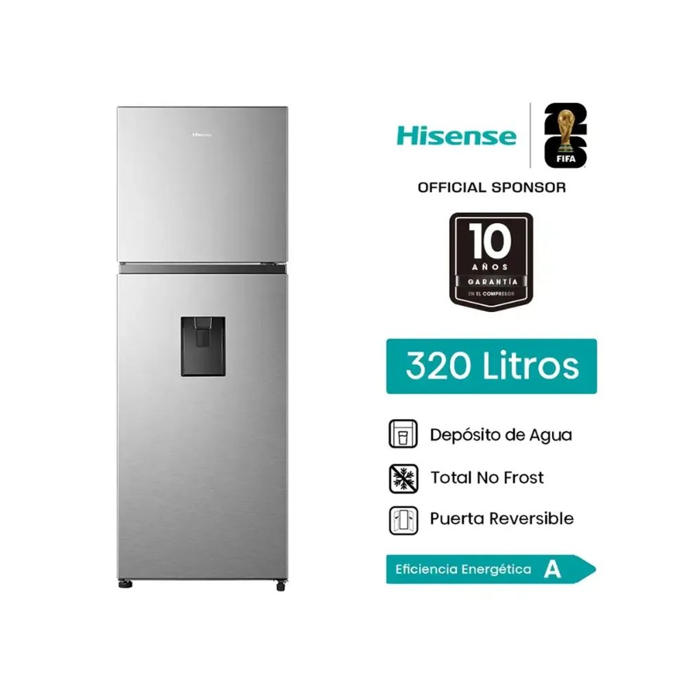 Refrigeradora Hisense 324LT Top Mount RT3N320NMC