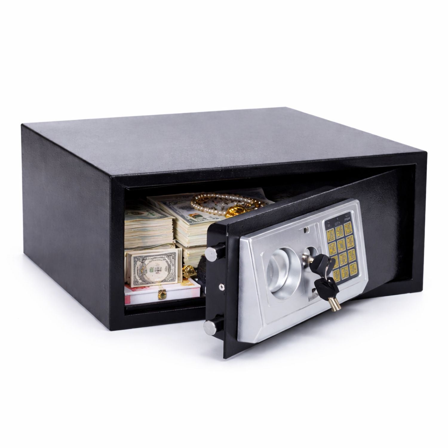 Caja Fuerte Digital De Seguridad Con Llave Y Clave Electrónica Para Dinero Joyas Documentos Casa Oficina