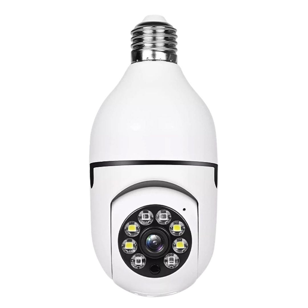 Foco Cámara WiFi E27 Full HD 360° con Visión Nocturna y Audio Bidireccional