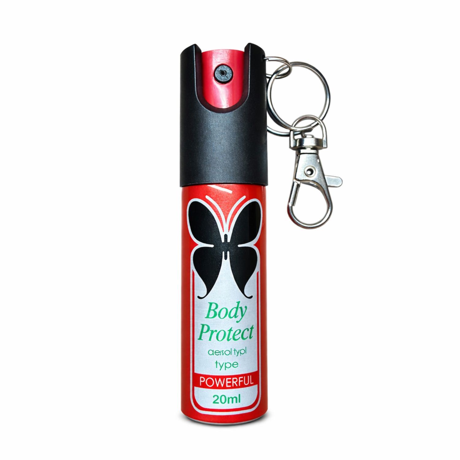 Gas Pimienta Portátil 20ml Con Clip Metálico Sistema De Seguridad Diseño Compacto Ligero