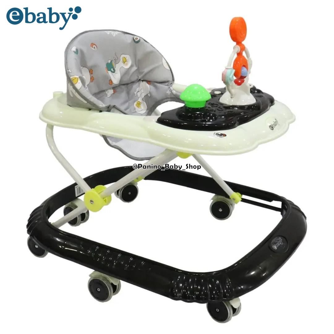 Andador con Bandeja Interactiva para Bebés -CRISTAL- Negro
