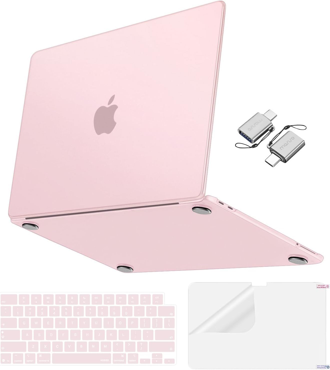 MOSISO Funda Mate Compatible con MacBook Neo 13 Pulgadas A3404 (2026) – Carcasa Rígida Ultrafina 4 en 1, Anti Huellas y Resistente a Arañazos - Rubor