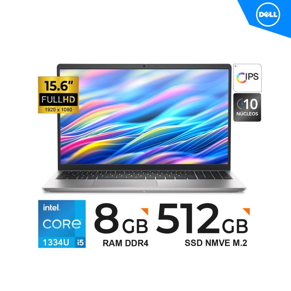 LAPTOP DELL 15 DC15250 I5-1334U / 8GB DDR4 / 512GB SSD / 15.6" FHD 1920 x 1080