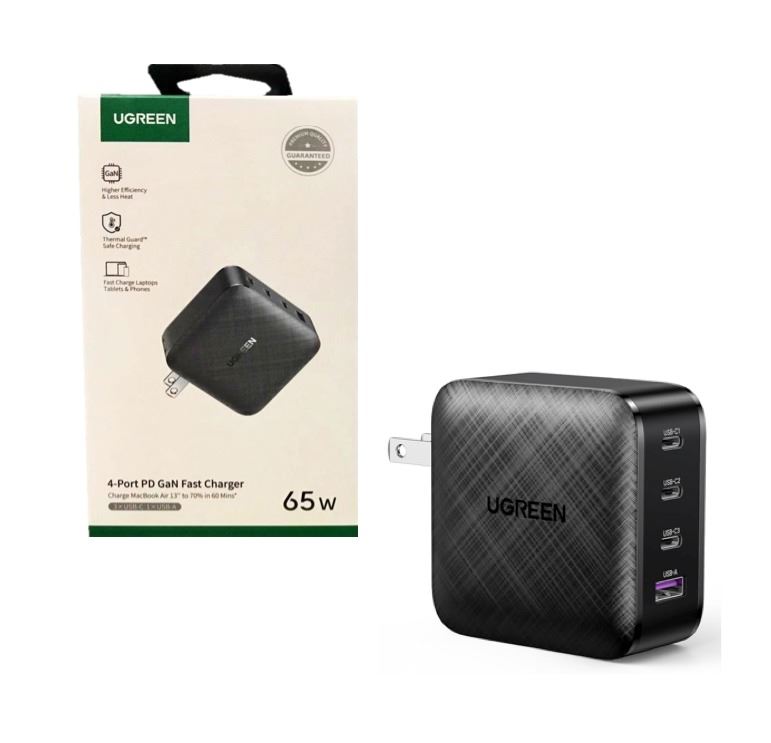 Cargador de 4 Puertos Ugreen Original 65W