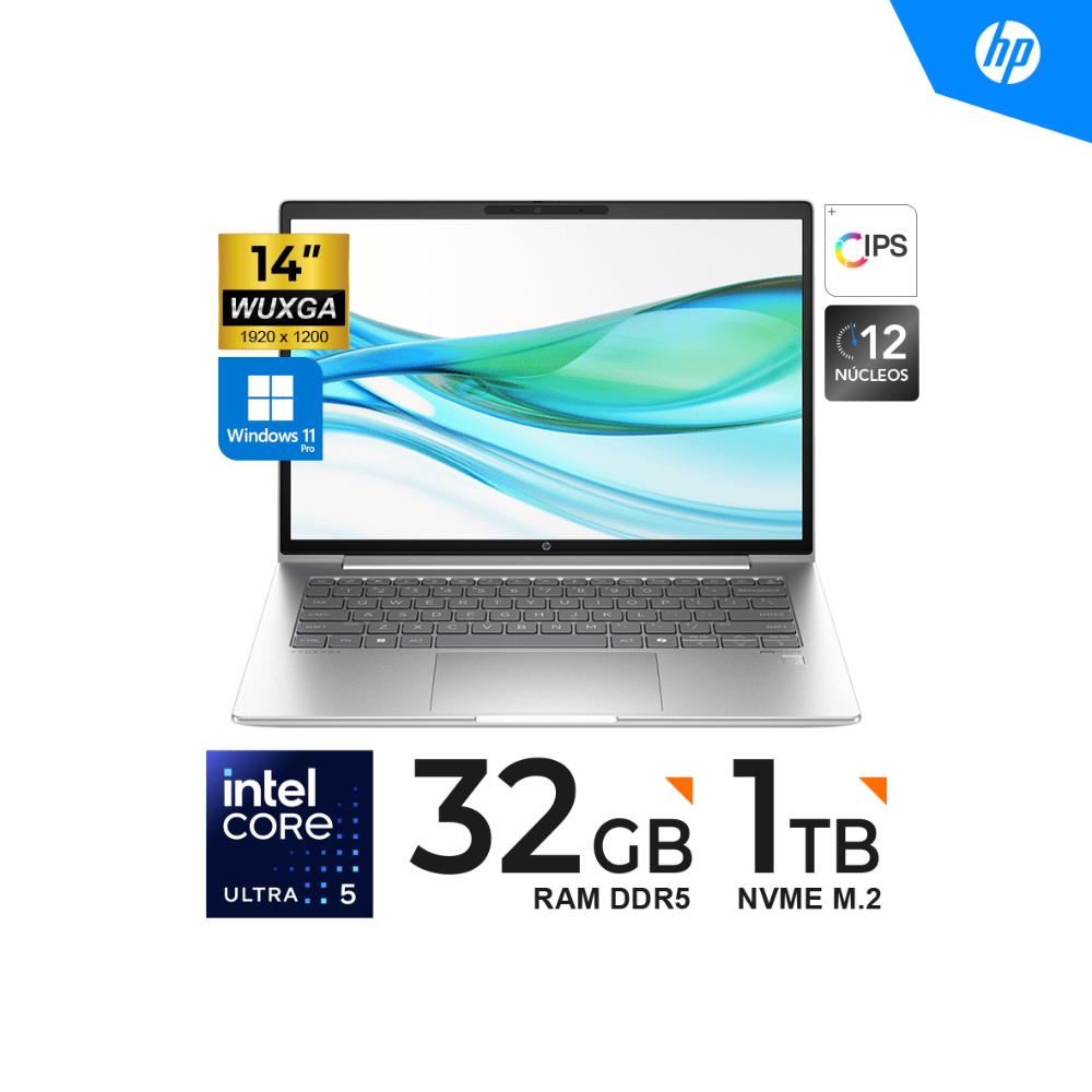 LAPTOP HP Probook 440 G11 14" WUXGA IPS CORE Ultra 5 125U / 32GB DDR5 / 1TB SSD / Windows 11 Pro