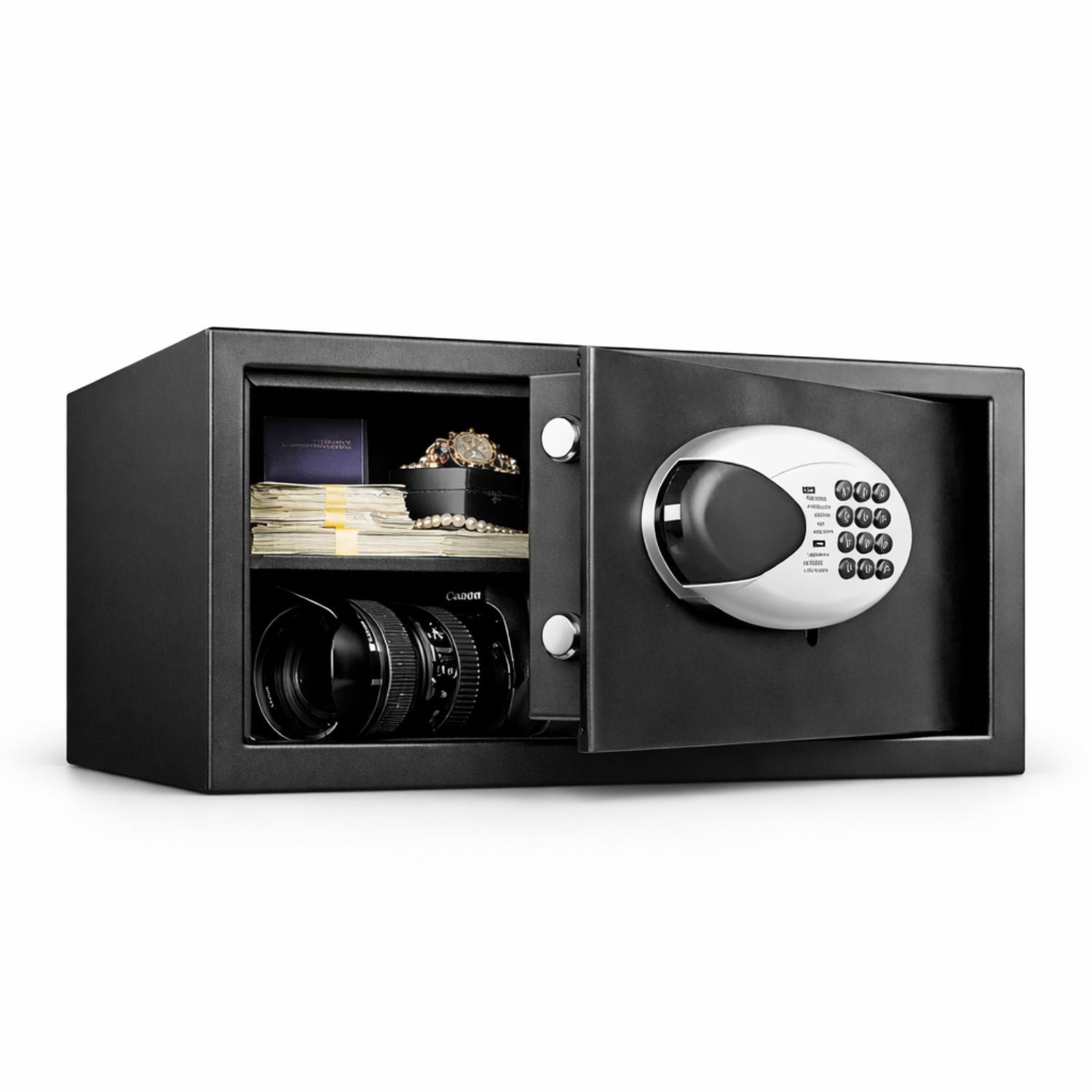 Caja Fuerte Digital Electrónica Con Clave Y Llave De Emergencia Para Dinero Joyas Documentos Seguridad Hogar Oficina