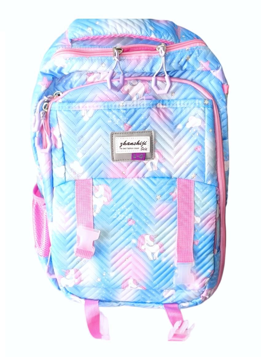 MOCHILA KAWAII GENÉRICA DISEÑO UNICORNIO TIPO LIBRO