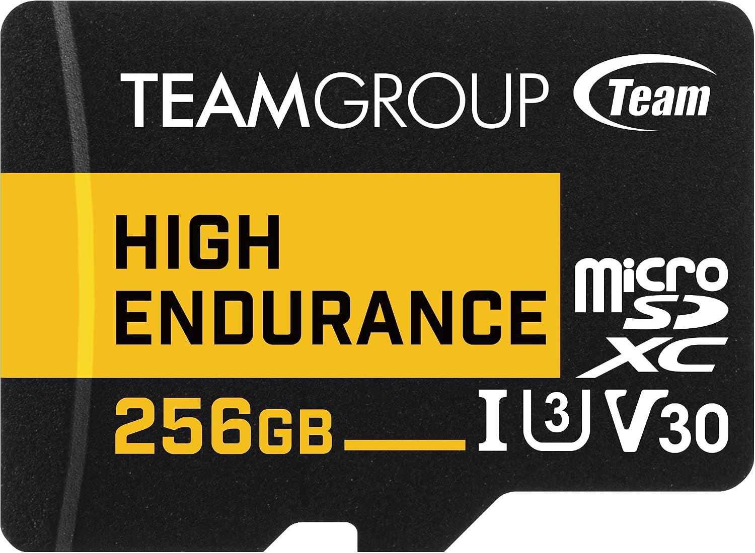 TEAMGROUP High Endurance 256GB microSDXC U3 V30 4K 100MB/s para Dash Cam y Cámaras