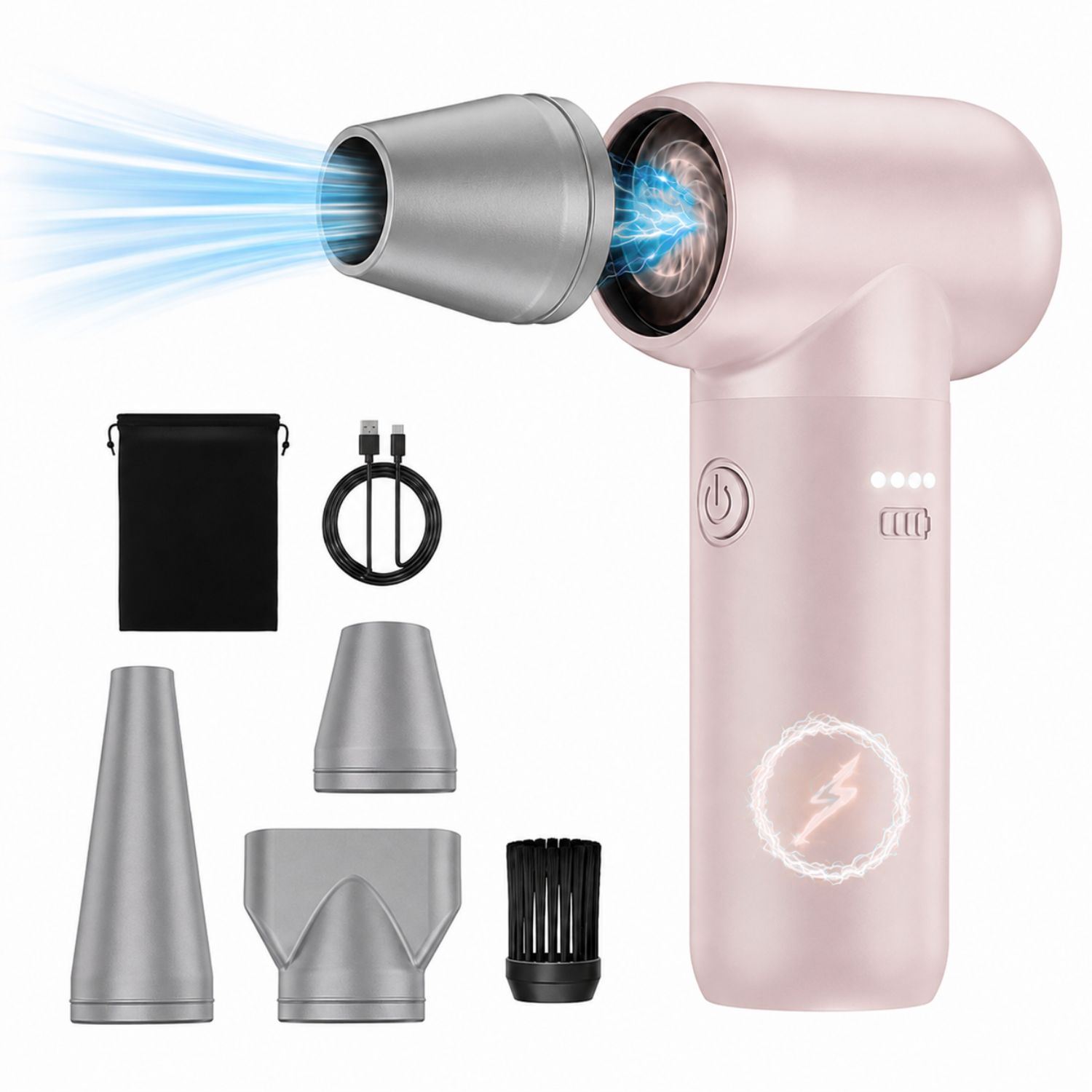 Soplador De Aire Profesional 180000 RPM 9000mAh USB C