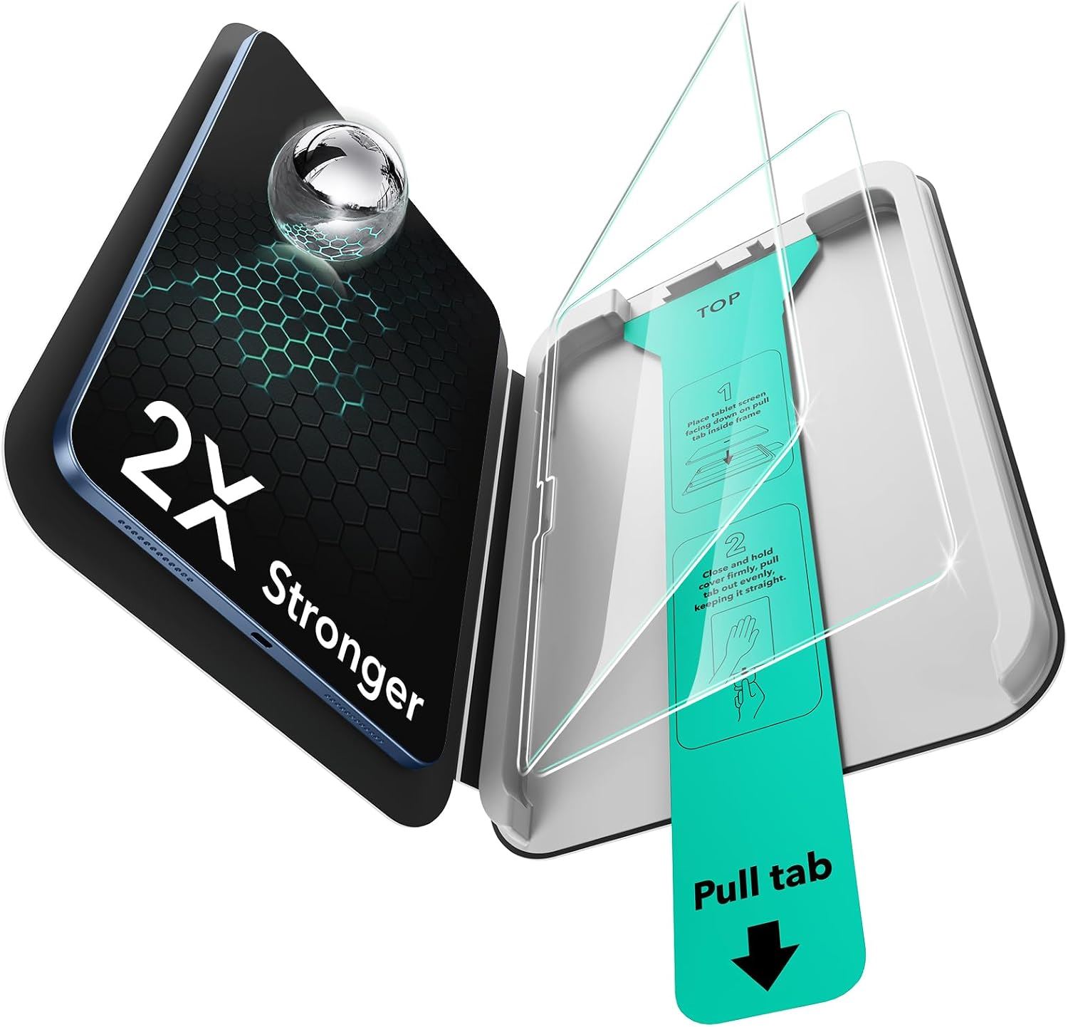 ESR Pack 2 Protectores de Pantalla para iPad 11ª Gen A16 y 10ª Gen 10.9" Vidrio 9H