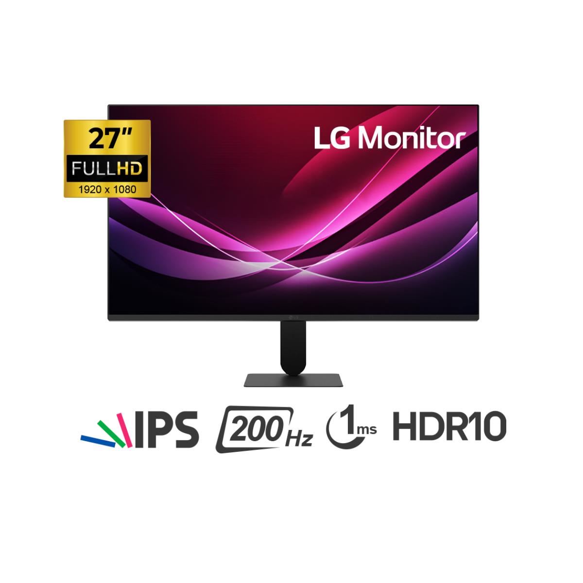 MONITOR LED 27" LG 27U411A-B  HDMI VGA 5MS 120Hz NEGRO
