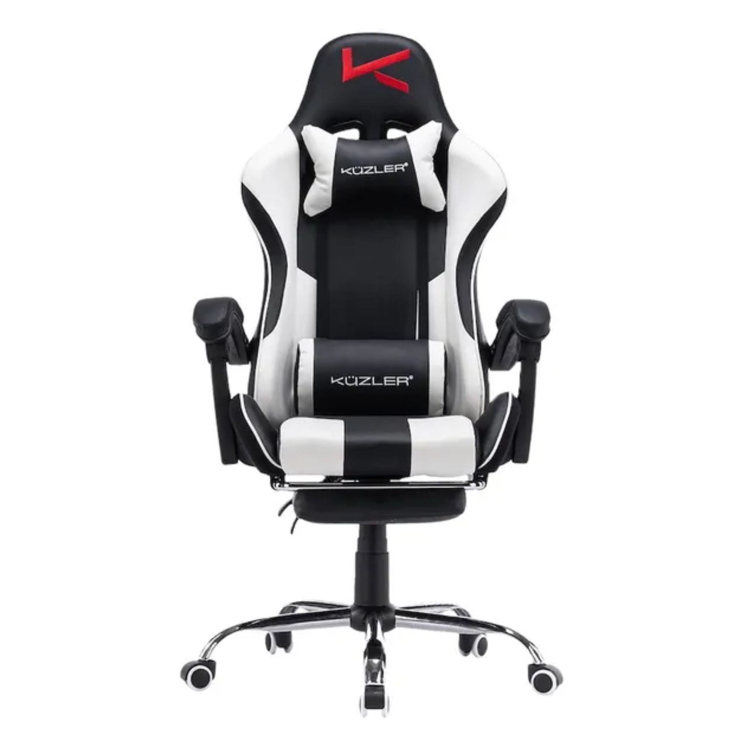 Silla Gamer Kuzler Masajeador RIK-101 Blanco/Negro