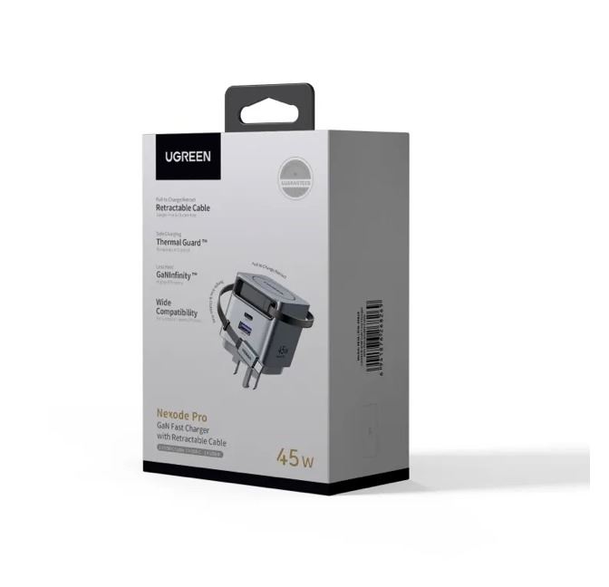 Cargador Completo Original Ugreen de 3 puertos 45W