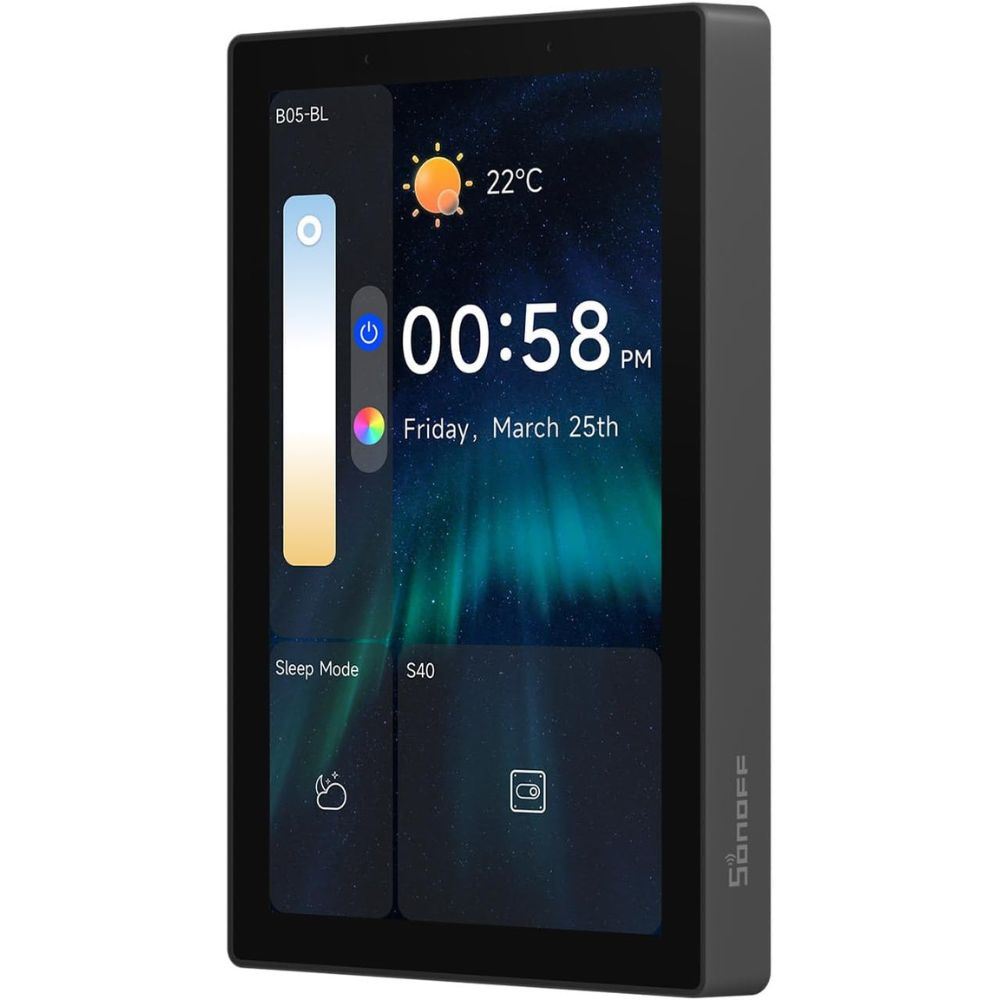 Panel De Control Inteligente Sonoff Nspanel Pro Negro Wifi Alexa