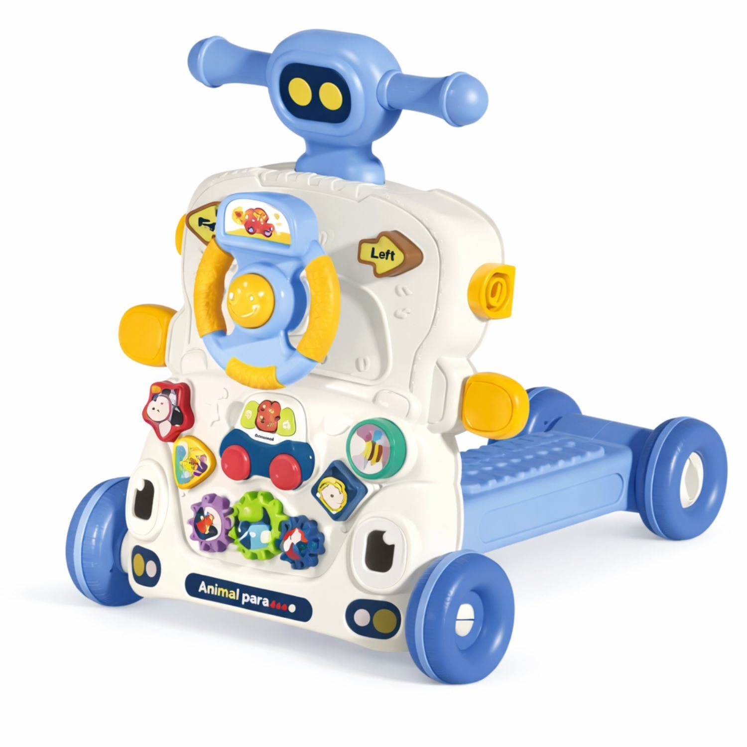 Andador Bebé 5 En 1 Multifuncional Con Centro De Actividades Mesa Didáctica Música Y Ruedas Ajustables