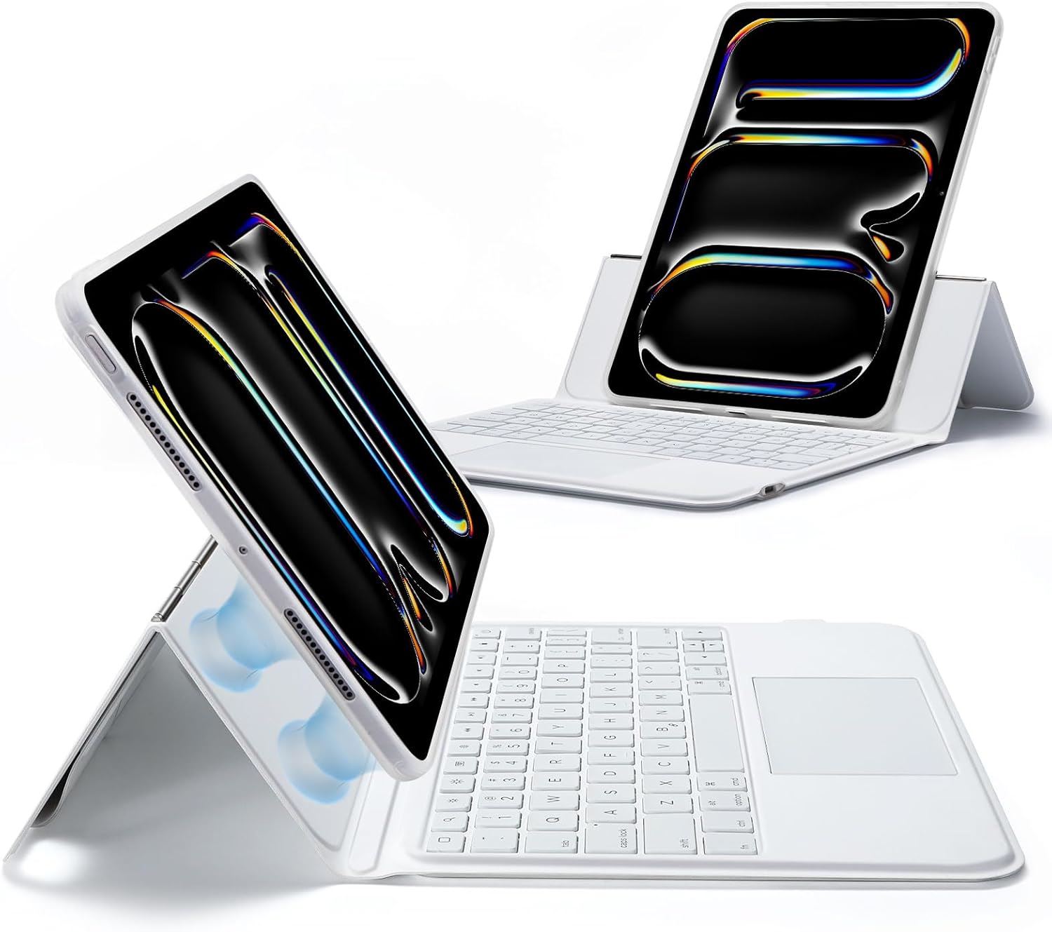 ESR Funda Ascend Teclado Magnético Trackpad Multi-Touch iPad Pro 11 M5/M4 Blanco