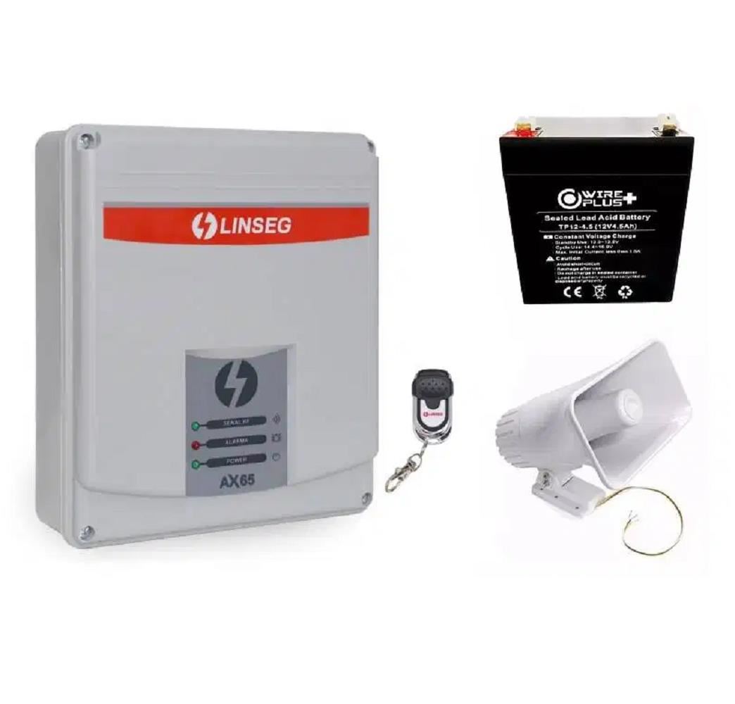 KIT Alarma Sirena Vecinal Comunitaria Linseg Panel AX-65L