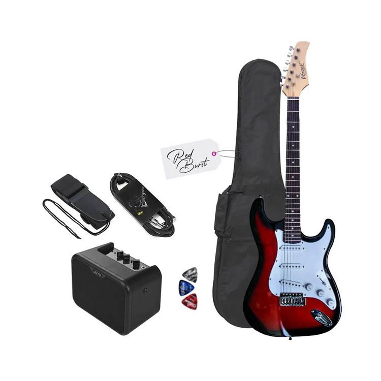 PACK ELECTRICO STRATO REDBURST - AMPLIFICADOR JOYO 10W