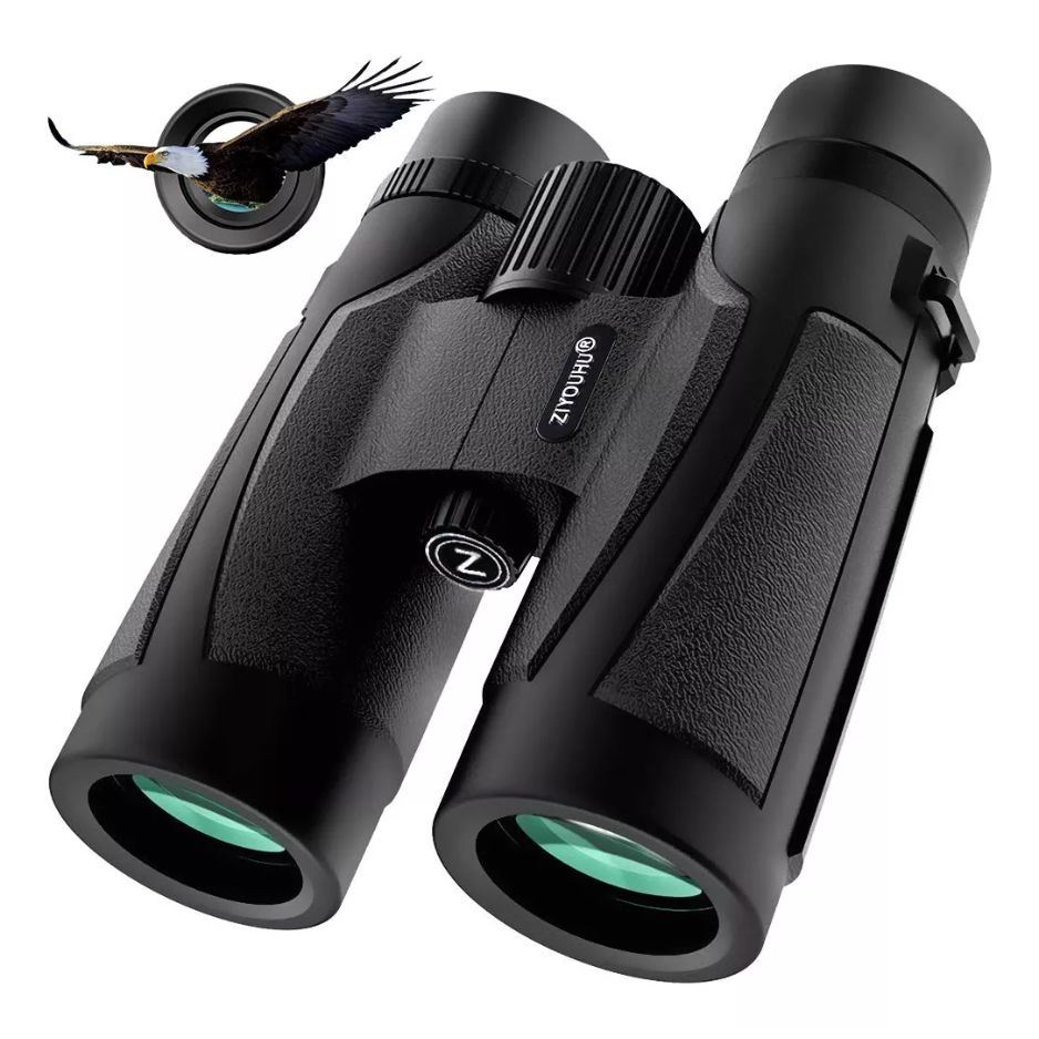 Binoculares Profesionales 10x42 ZIYOUHU con Prisma BAK4, Visión en Poca Luz, Impermeables y Antiempañamiento