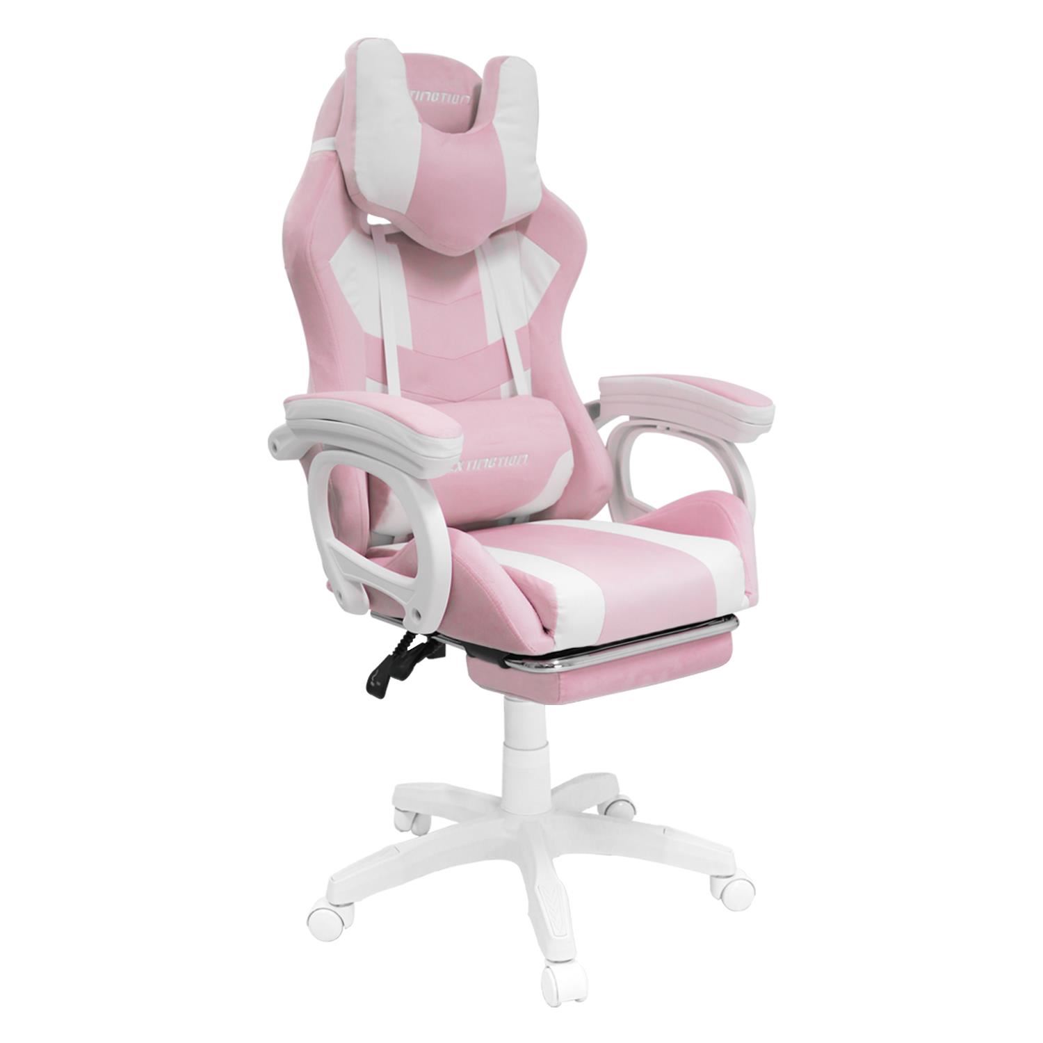 Silla Gamer Extingtion Sapp Gamuza-Cuerina Color Rosado