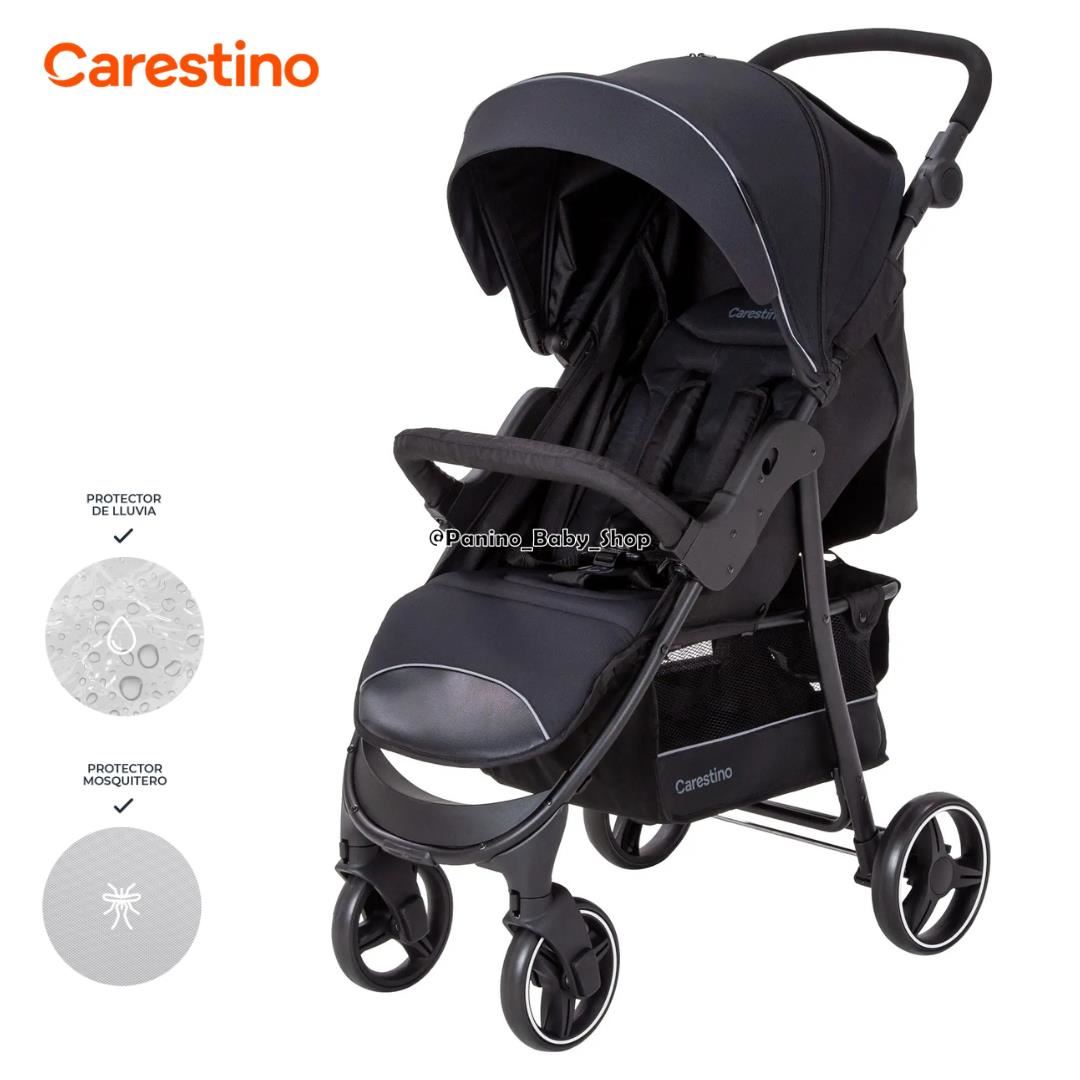 Coche Cuna de Paseo CAccesorios CARESTINO -CITY V3- Negro