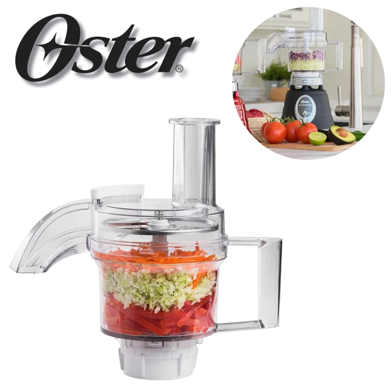 Accesorio Oster BLSTFP-W00 Corta, pica, mezcla, corta en rodajas y ralla