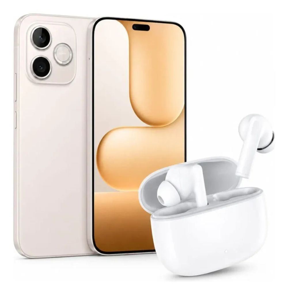 Celular Honor 600e 5G 256gb 8gb Dorado Desierto + Honor Earbuds X7e Lite