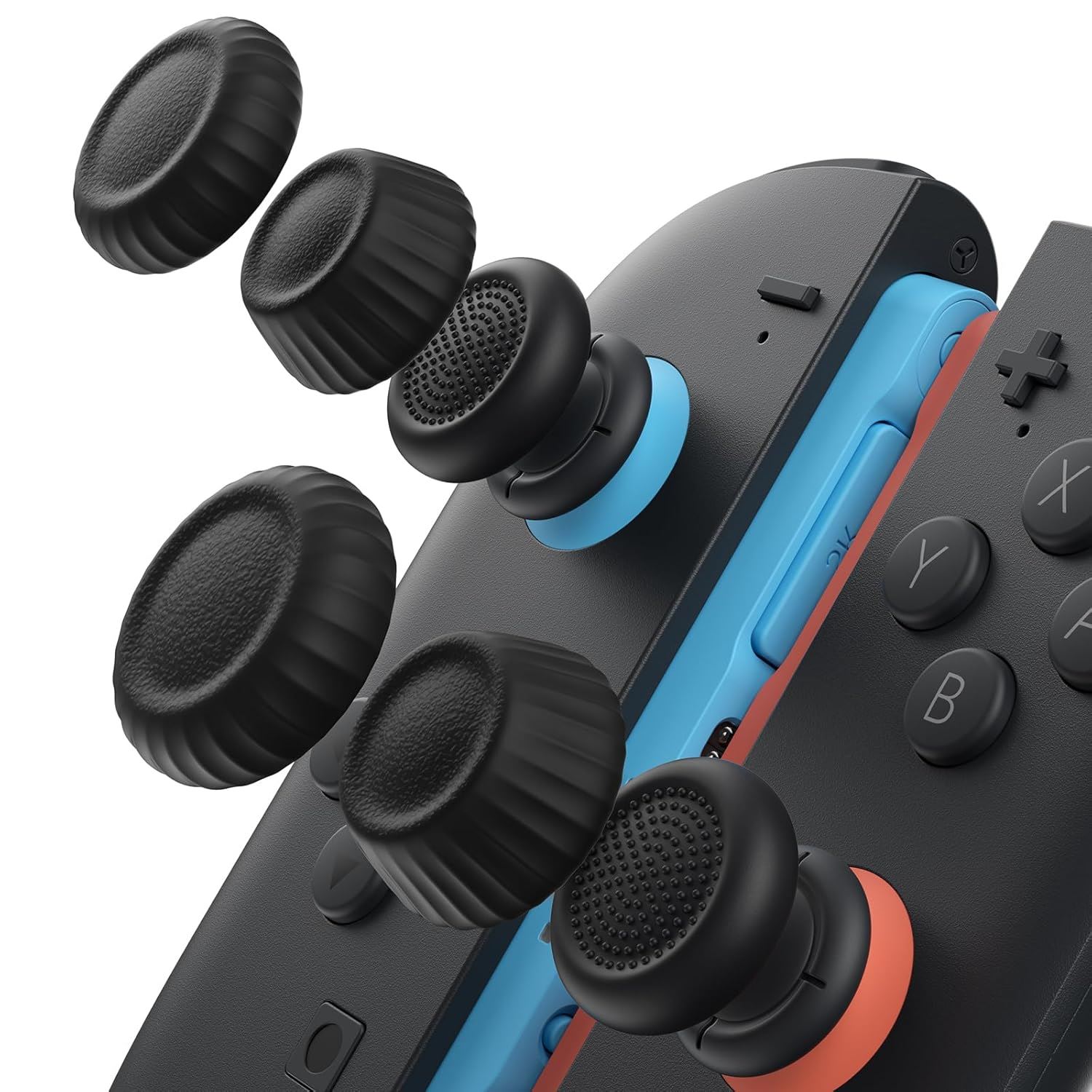 JSAUX Thumb Grips para Nintendo Switch 2 Antideslizantes (3 Pares)