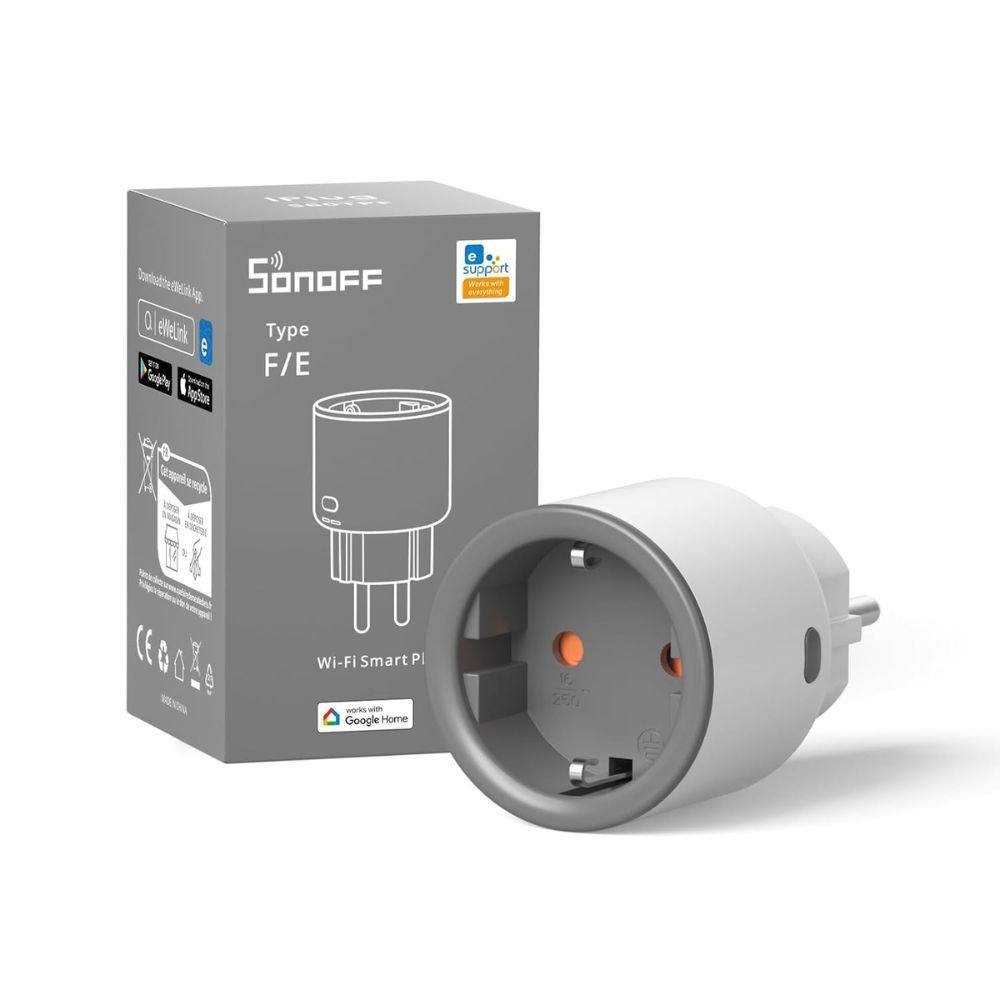 Enchufe Inteligente Sonoff S60tpf Blanco Wifi Alexa