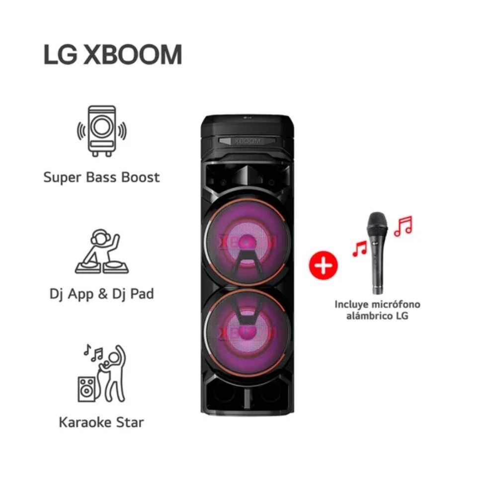 Parlante LG XBOOM RNC9 Bluetooth Alta Potencia Negro