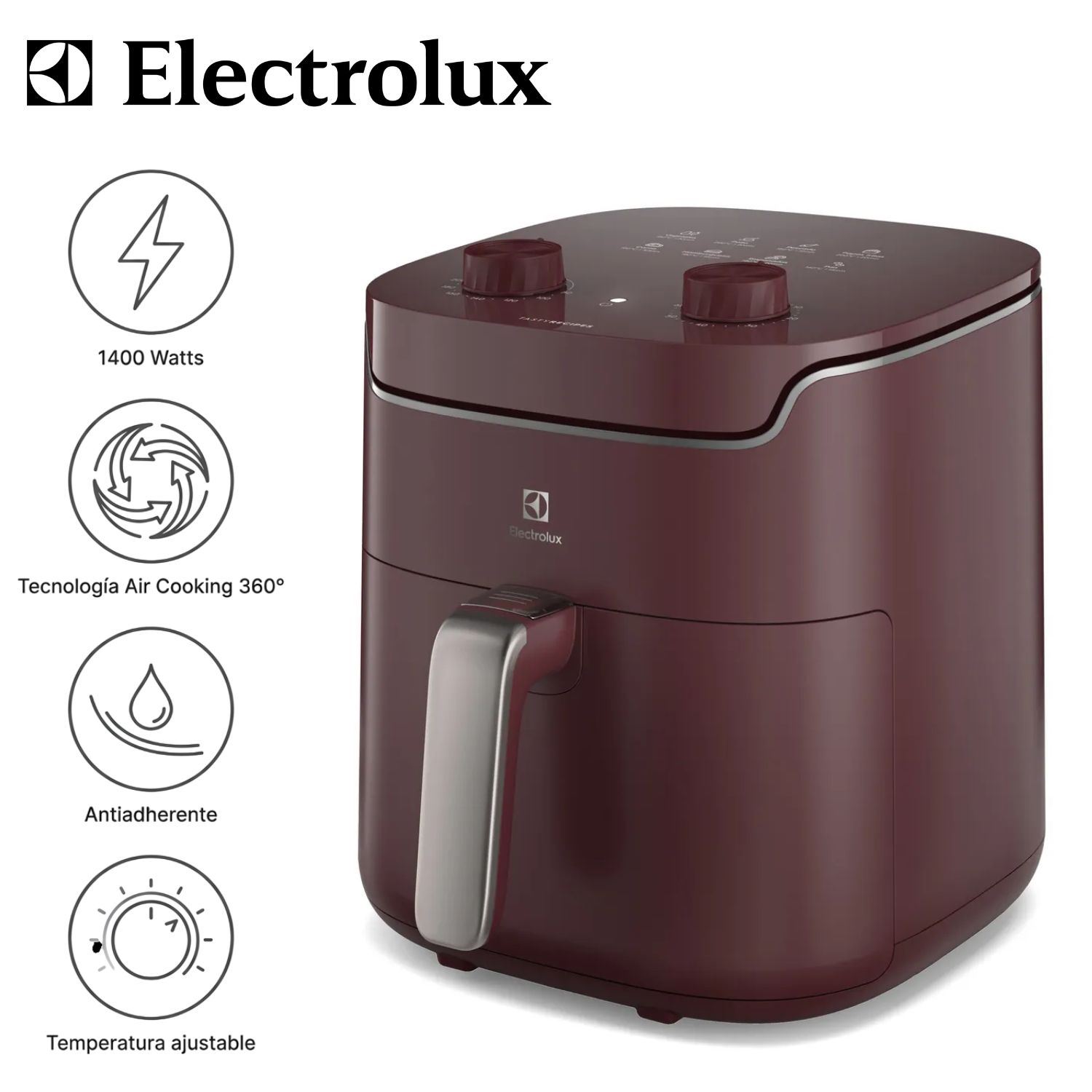 Freidora de Aire Electrolux EAF41 5,6 L Roja Efficient 1400W